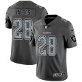 Nike Raiders #28 Josh Jacobs Gray Camo Vapor Untouchable Limited Jersey