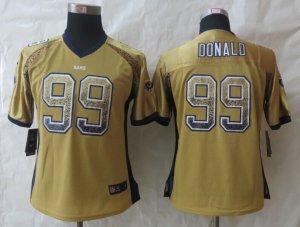 Women New Nike St.Louis Rams #99 Donald Gold Jerseys(Drift Fashion)