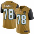 Mens Nike Jacksonville Jaguars #78 Jermey Parnell Limited Gold Rush NFL Jersey