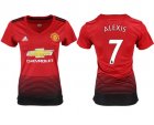 2018-19 Manchester United 7 ALEXIS Home Women Soccer Jersey