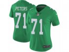 Women Nike Philadelphia Eagles #71 Jason Peters Limited Green Rush NFL Jersey