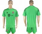 2017-18 Bayern Munich Green Goalkeeper Soccer Jersey