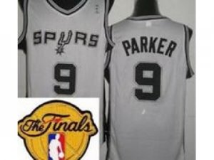 NBA San Antonio Spurs #9 Tony Parker White(Revolution 30 2013 Finals Patch)