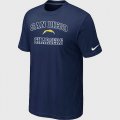 San Diego Chargers Heart & Soul D.Blue T-Shirt