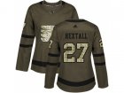 Women Adidas Philadelphia Flyers #27 Ron Hextall Green Salute to Service Stitched NHL Jersey