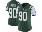 Women Nike New York Jets #90 Dennis Byrd Vapor Untouchable Limited Green Team Color NFL Jersey