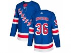 Men Adidas New York Rangers #36 Glenn Anderson Royal Blue Home Authentic Stitched NHL Jersey