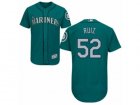 Mens Majestic Seattle Mariners #52 Carlos Ruiz Teal Green Flexbase Authentic Collection MLB Jersey