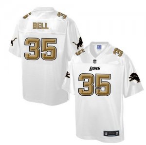 Nike Detroit Lions #35 Joique Bell White Men NFL Pro Line Fashion Game Jersey