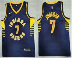 Mens Indiana Pacers #7 Malcolm Brogdon New Navy Blue 2021 Nike