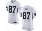 Mens Nike Oakland Raiders #87 Jared Cook Elite White NFL Jersey