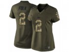 Women Nike Tampa Bay Buccaneers #2 Nick Folk Limited Green Salute to Service NFL Jersey