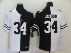 Nike Raiders #34 Bo Jackson Black And White Split Vapor Untouchable Limited Jersey