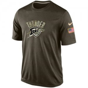 Mens Oklahoma City Thunder Salute To Service Nike Dri-FIT T-Shirt