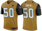 Men Jacksonville Jaguars #50 Telvin Smith Gold Color Rush Legend Jersey