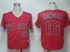 MLB Los Angeles Angels #16 Conger Red[Cool Base]