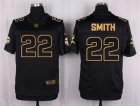 Nike Minnesota Vikings #22 Harrison Smith black Pro Line Gold Collection Jersey(Elite)