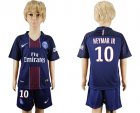 2017-18 Paris Saint-Germain 10 NEYMAR JR Home Youth Soccer Jersey