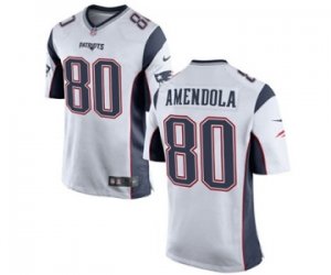 Mens Nike New England Patriots #80 Danny Amendola Game White NFL Jersey