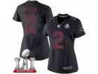 Womens Nike Atlanta Falcons #2 Matt Ryan Limited Black Impact Super Bowl LI 51 NFL Jersey
