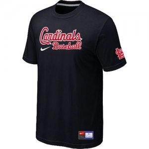 St. Louis Cardinals Black Nike Short Sleeve Practice T-Shirt
