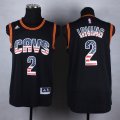NBA Cleveland Cavaliers #2 Kyrie Irving Black jerseys(USA Flag Fashion)