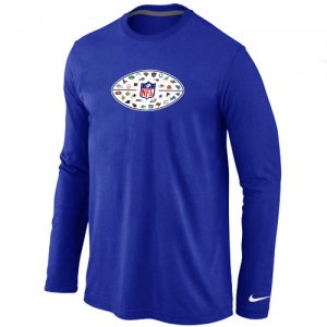 Nike NFL 32 teams logo Collection Locker Room Long Sleeve T-Shirt Blue