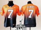 Nike Denver Broncos #7 John Elway Orange-Navy Blue Super Bowl XLVIII NFL Elite Fadeaway Fashion Jersey
