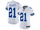 Women Nike Dallas Cowboys #21 Ezekiel Elliott Vapor Untouchable Limited White NFL Jersey