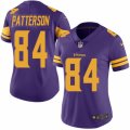 Women's Nike Minnesota Vikings #84 Cordarrelle Patterson Limited Purple Rush NFL Jersey