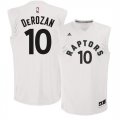 Raptors #10 DeMar DeRozan White Fashion Replica Jersey