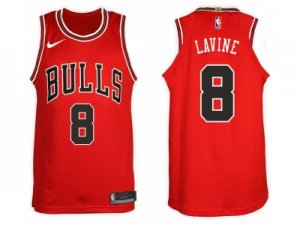 Nike NBA Chicago Bulls #8 Zach Lavine Jersey 2017-18 New Season Red Jersey