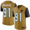 Mens Nike Jacksonville Jaguars #91 Yannick Ngakoue Limited Gold Rush NFL Jersey