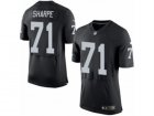 Mens Nike Oakland Raiders #71 David Sharpe Elite Black Team Color NFL Jersey