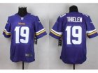 Nike Minnesota Vikings #19 Adam Thielen Purple Team Color Men Stitched jerseys(Elite)