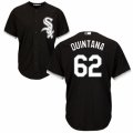 Men's Majestic Chicago White Sox #62 Jose Quintana Authentic Black Alternate Home Cool Base MLB Jersey