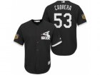 Mens Chicago White Sox #53 Melky Cabrera 2017 Spring Training Flex Base Authentic Collection Stitched Baseball Jersey