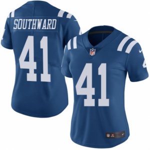 Women\'s Nike Indianapolis Colts #41 Dezmen Southward Limited Royal Blue Rush NFL Jersey