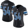Women's Nike Detroit Lions #54 DeAndre Levy Limited Black Rush NFL Jersey