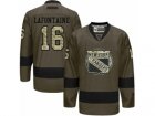 Mens Reebok New York Islanders #16 Pat LaFontaine Authentic Green Salute to Service NHL Jersey