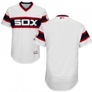 2016 Men Chicago White Sox Majestic White-Navy Flexbase Authentic Collection Team Jersey