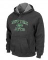 New York Jets Heart & Soul Pullover Hoodie D.Grey