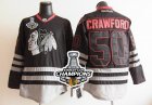 nhl jerseys chicago blackhawks #50 crawford black ice[2013 Stanley cup champions]
