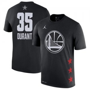 Warriors #35 Kevin Durant Black 2019 NBA All-Star Game Men\'s T-Shirt