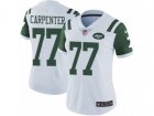 Women Nike New York Jets #77 James Carpenter Vapor Untouchable Limited White NFL Jersey