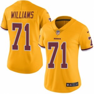 Women\'s Nike Washington Redskins #71 Trent Williams Limited Gold Rush NFL Jersey