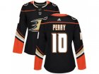 Women Adidas Anaheim Ducks #10 Corey Perry Black Home Authentic Stitched NHL Jersey