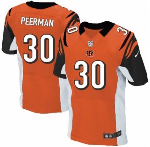 Men\'s Nike Cincinnati Bengals #30 Cedric Peerman Elite Orange Alternate NFL Jersey