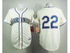 Mlb Seattle Mariners #22 Robinson Cano Cream Alternate Cool Base Stitched Baseball Jerseys