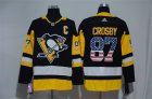 Penguins #87 Sidney Crosby Black USA Flag Adidas Jersey